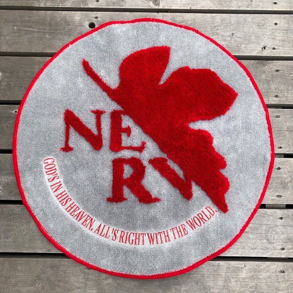 Marushin Nerv Logo Floor Mat 'Evangelion' | 24992272712890