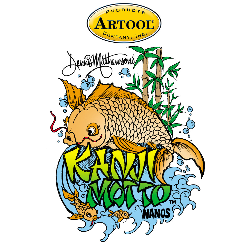 IWATA Artool Kanji Motto Nano Freehand Airbrush Template by Dennis Mathewson | 758240150718