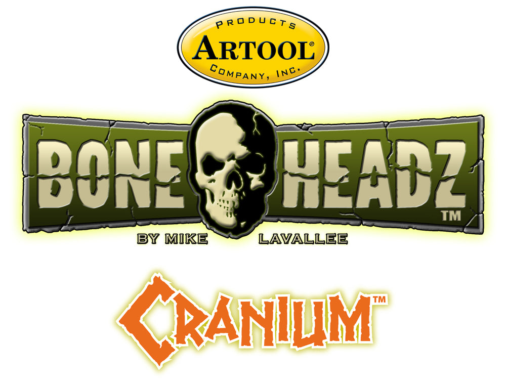 IWATA Artool Bone Headz CraniumFreehand Airbrush Template by Mike Lavallee | 758240003205