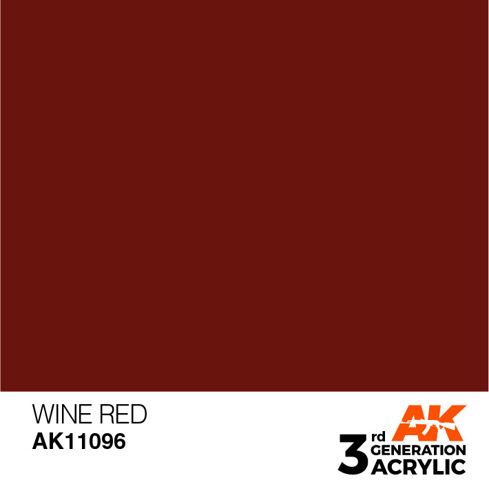 AK Interactive 3G Acrylic Wine Red 17ml | 8435568303294