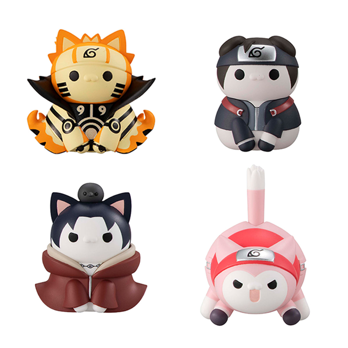 Megahouse Mega Cat Project Ver. Break OutFourth Great Ninja War, Set of 8(Window Package【With Gift】 "Naruto" | 4535123833946