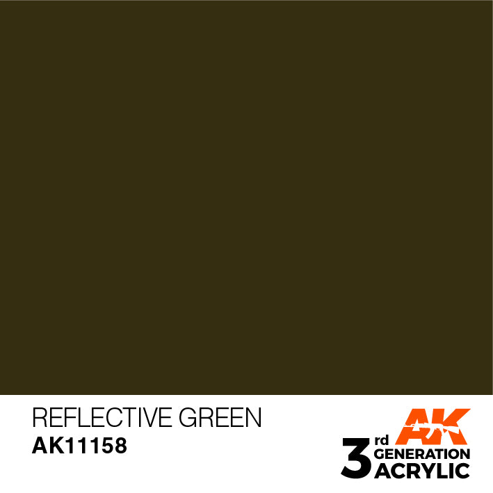 AK Interactive 3G Acrylic Reflective Green 17ml | 8435568303911