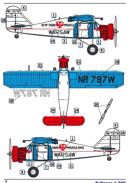 Dora Wings Bellanca J-300 ('Liberty'+'Warsaw') | 4820237050113