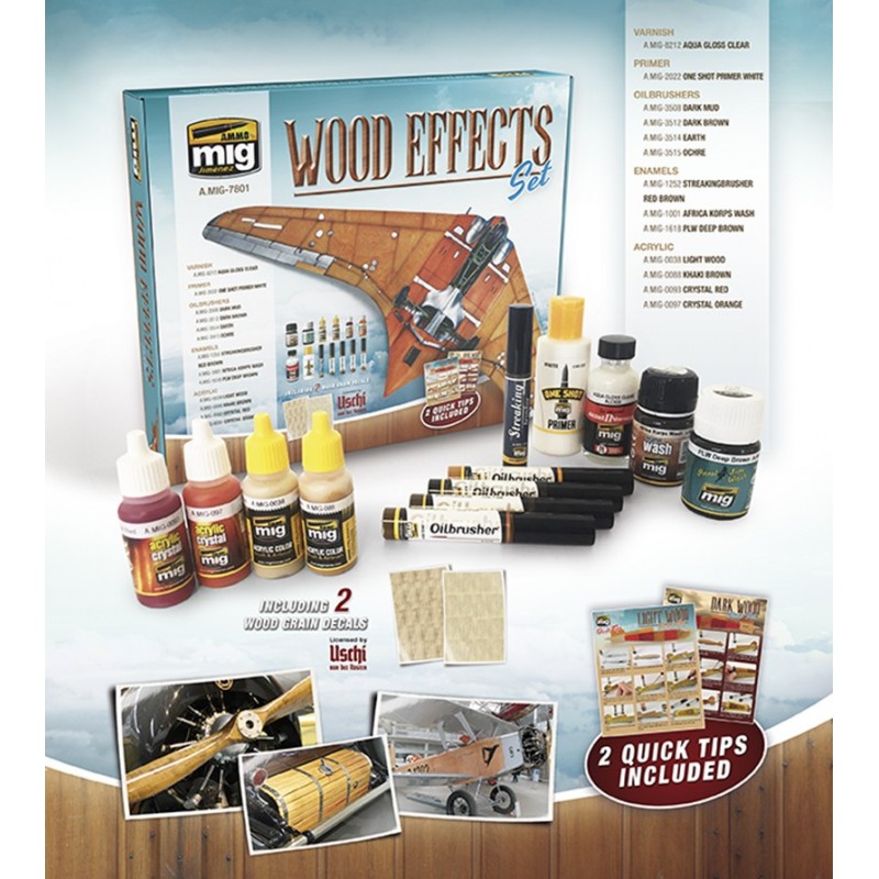 Ammo Mig Wood Effects Set | 8432074078012