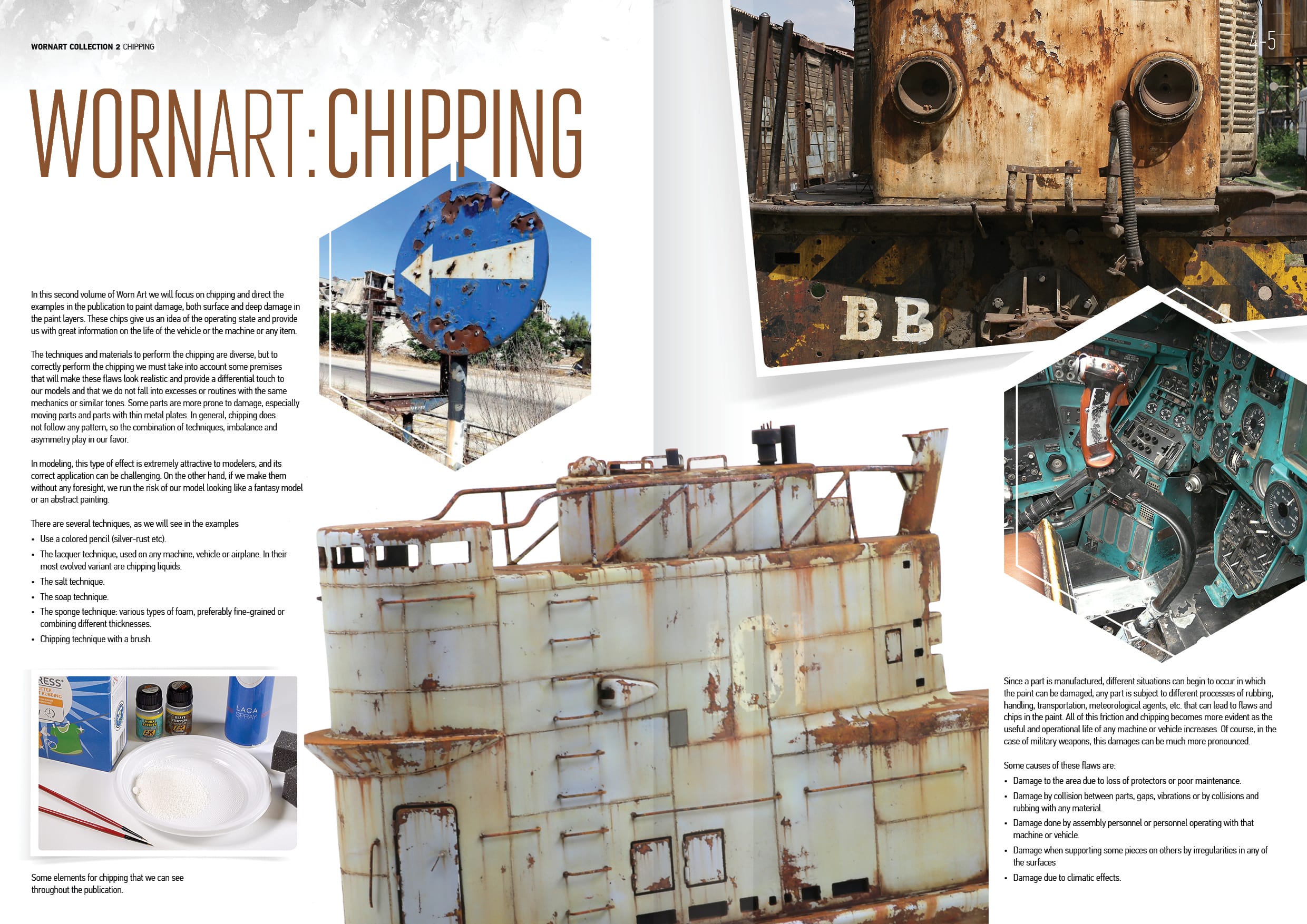 AK Interactive Worn Art Collection #02 Chipping - English