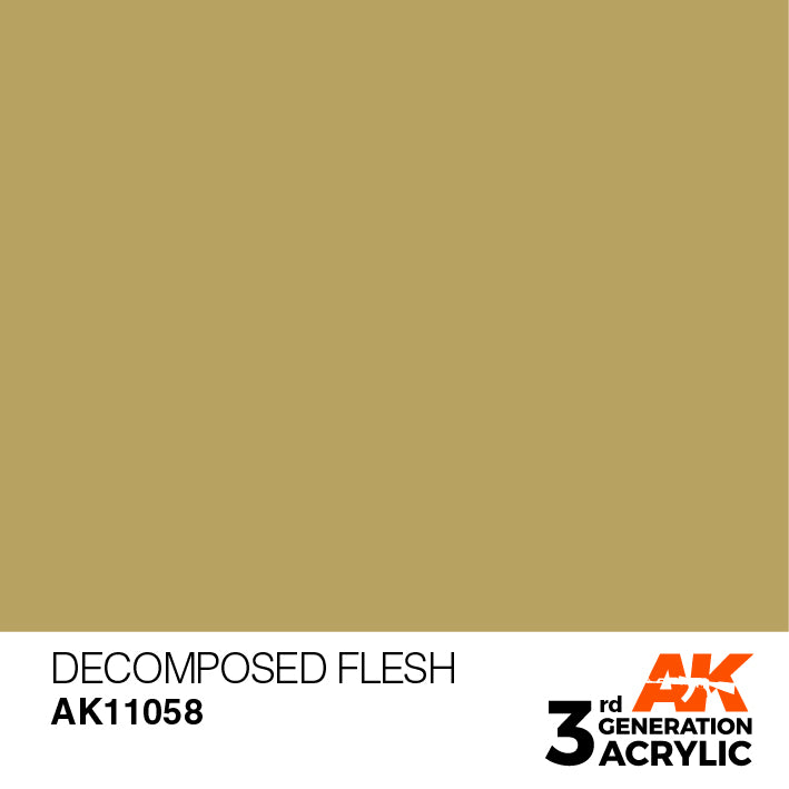 AK Interactive 3G Acrylic Decomposed Flesh 17ml | 8435568302914