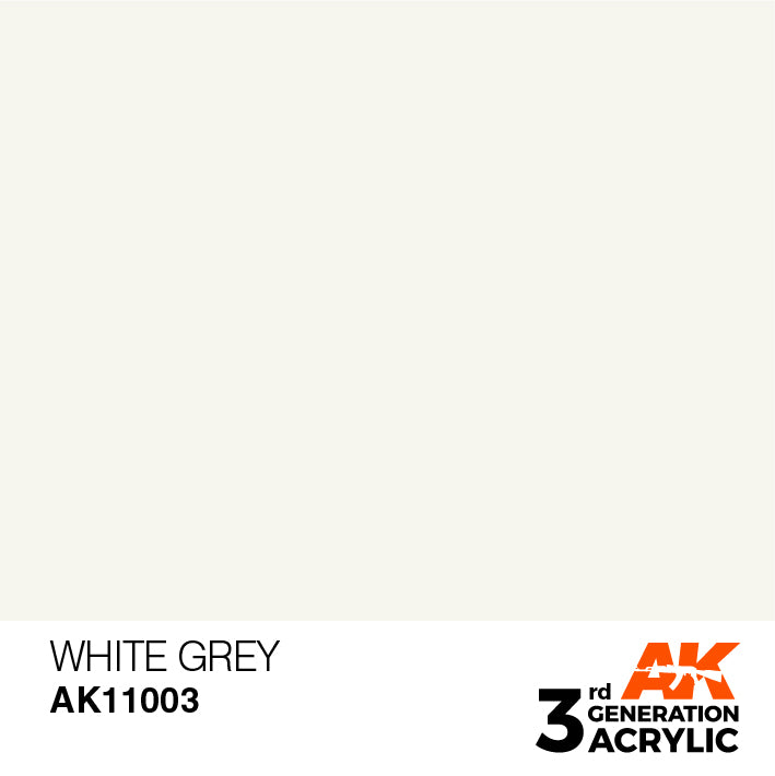 AK Interactive 3G Acrylic White Grey 17ml | 8435568302365