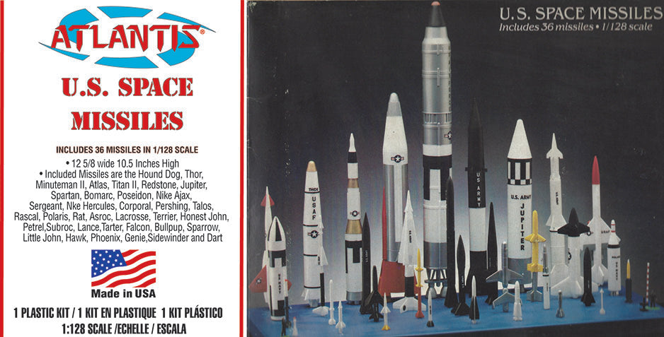 Atlantis 1/128 U.S. Space Missiles 36 Missiles | 850041894003