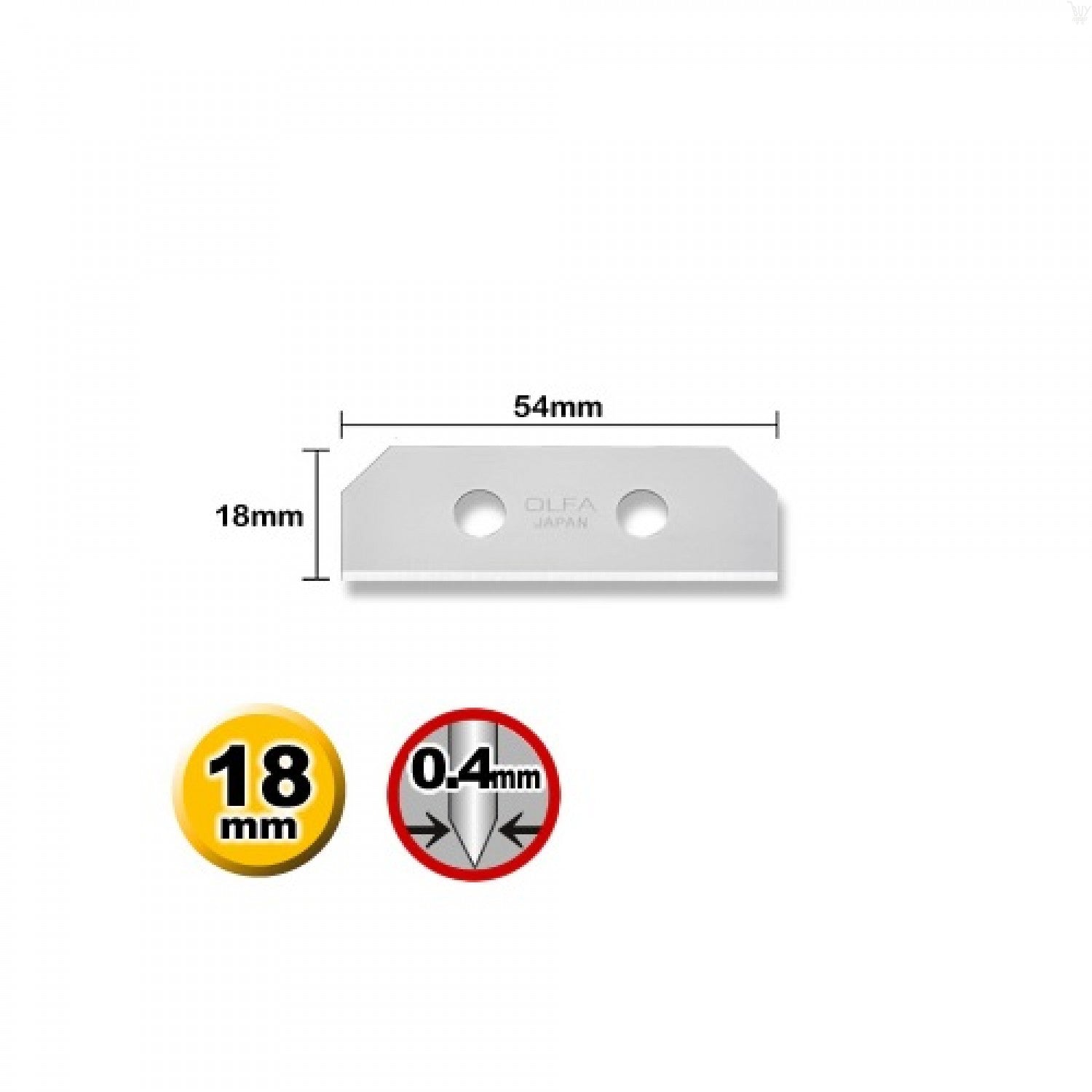 OLFA SKB-8/10B SK-8 Safety Replacement Blade with 90 Slim-Edge (10/PACK) | 91511501254