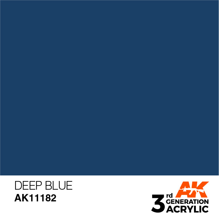 AK Interactive 3G Acrylic Deep Blue 17ml | 8435568304154