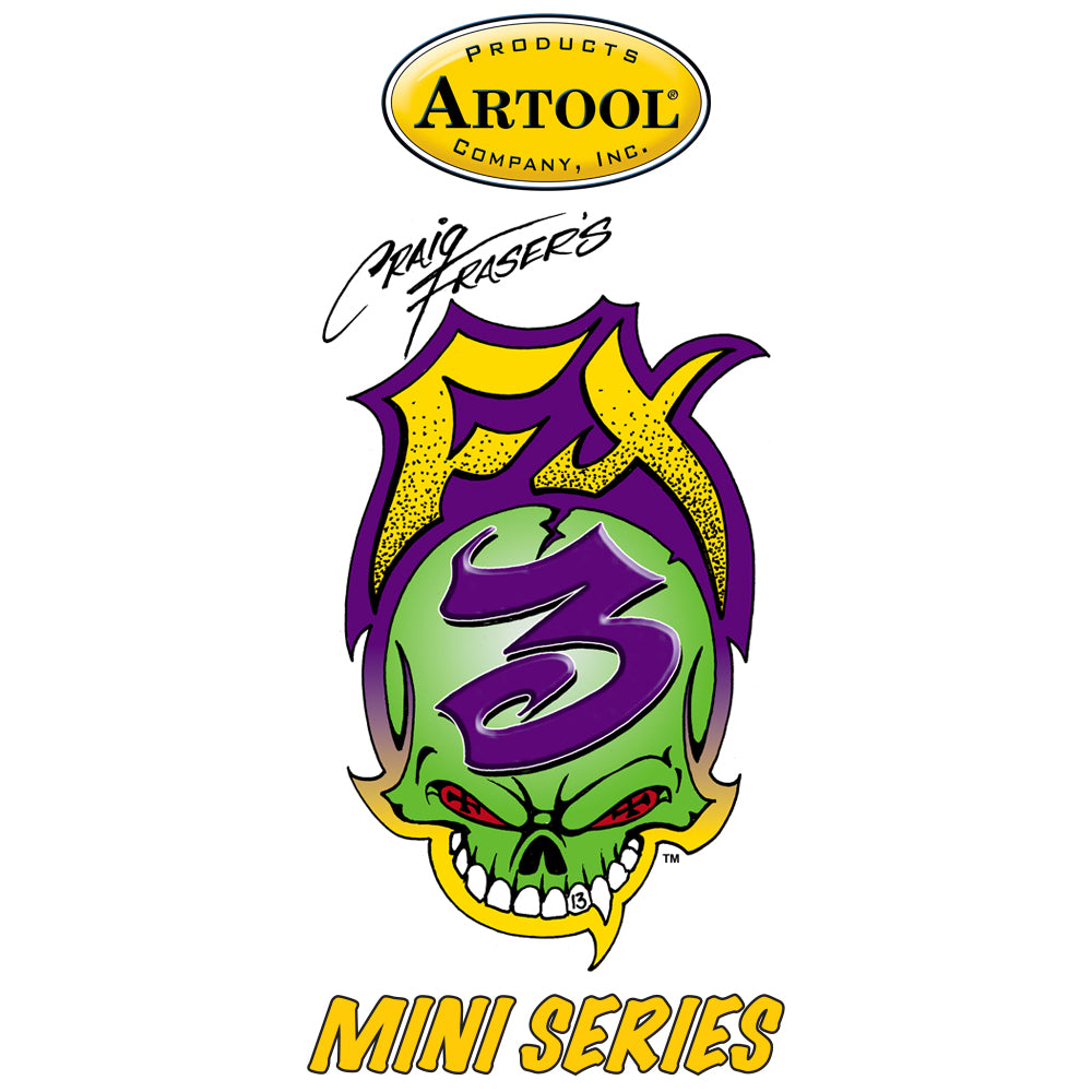 IWATA Artool FX3 Mini Series Freehand Airbrush Template by Craig Fraser | 758240038399