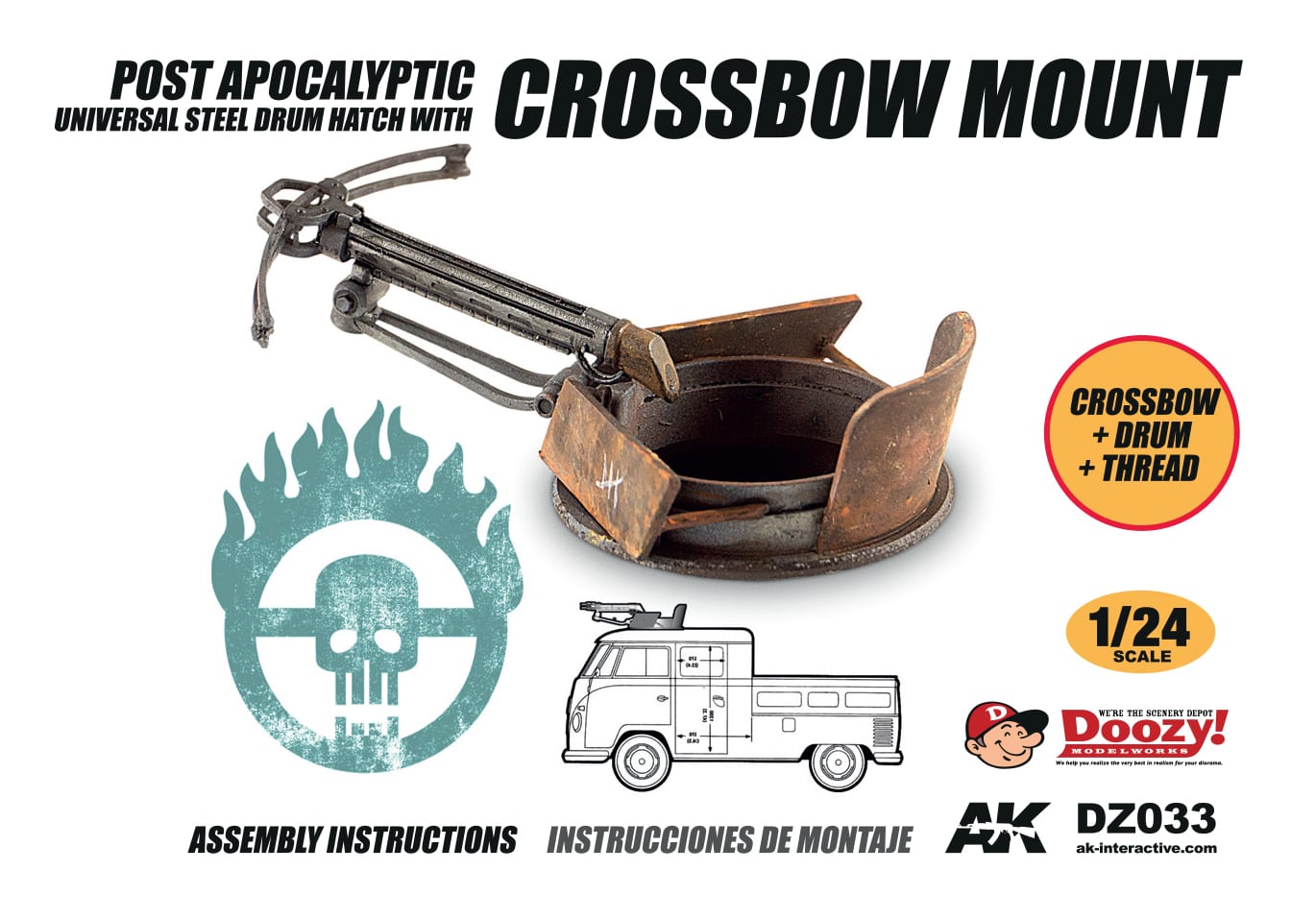 Doozy 1/24 Universal Steel Drum Hatch With Crossbow Mount | 8435568308367