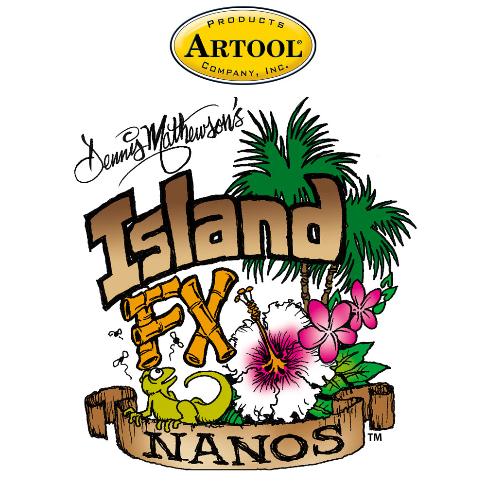 IWATA Artool Island FX Nano Freehand Airbrush Template by Dennis Mathewson | 758240150732