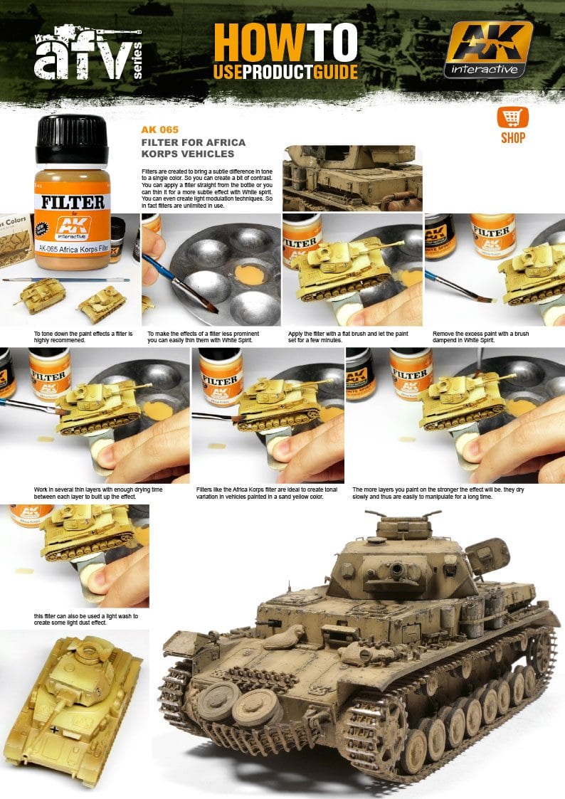 AK Interactive Filter For Afrika Korps Vehicles | 8436535570657