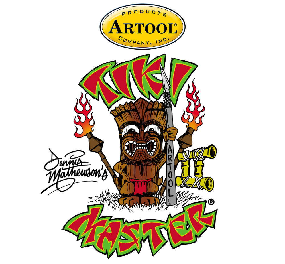 IWATA Artool Tiki Master II Tropic Tribals Freehand Airbrush Template by Dennis Mathewson | 758240132899