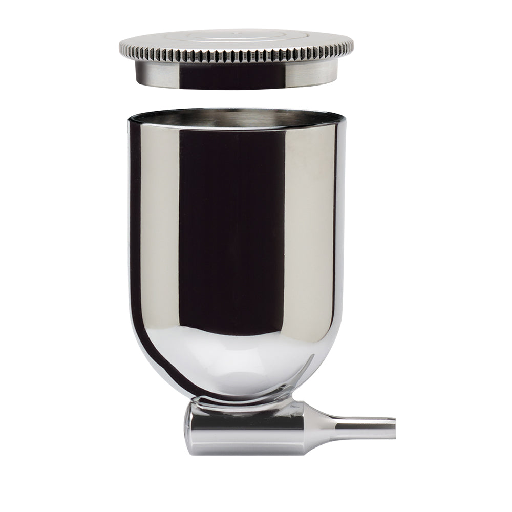 IWATA Metal Side Feed Gravity Cup 0.5oz / 15ml with Lid | 734748107065