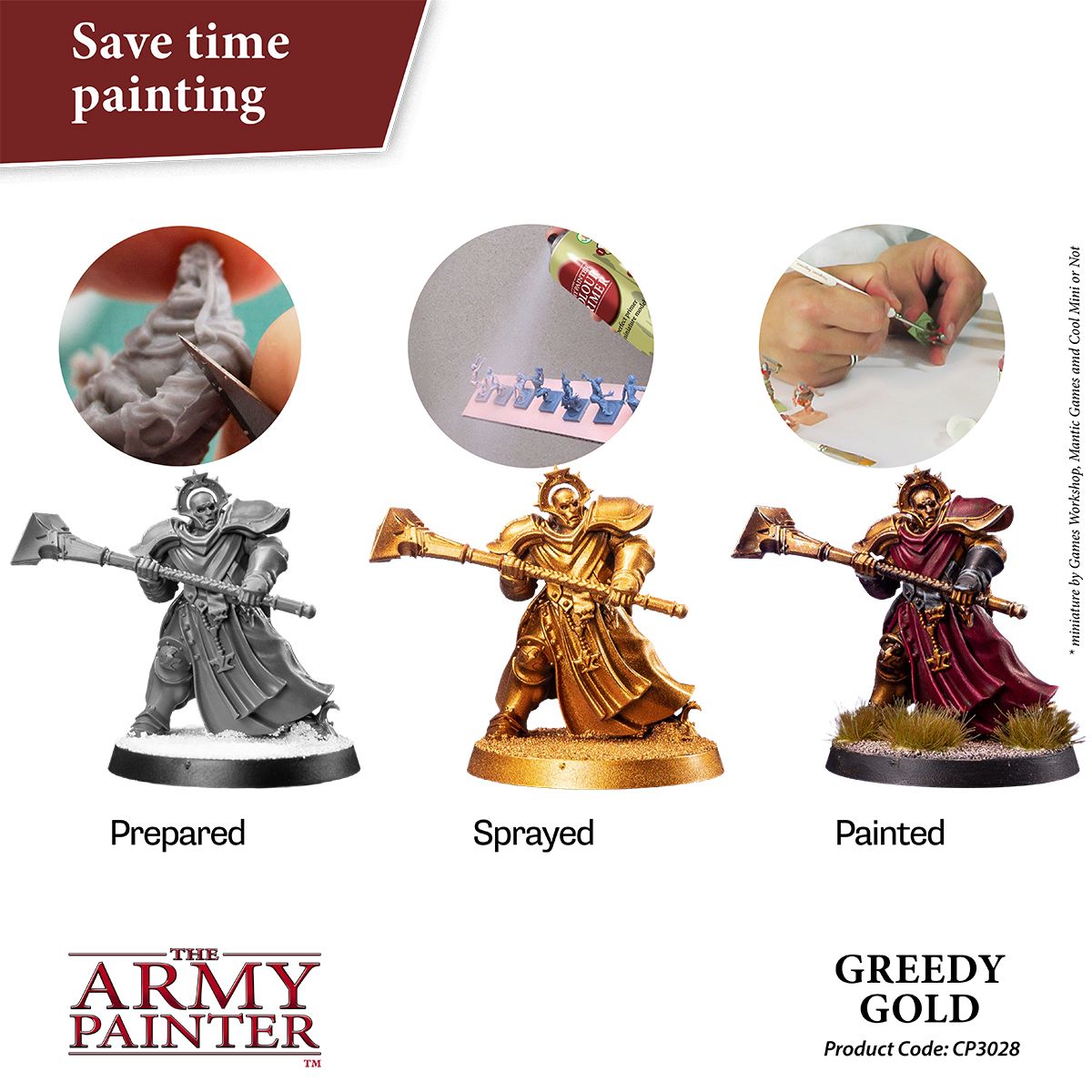 Army Painter Colour Primer - Greedy Gold | 5713799302815