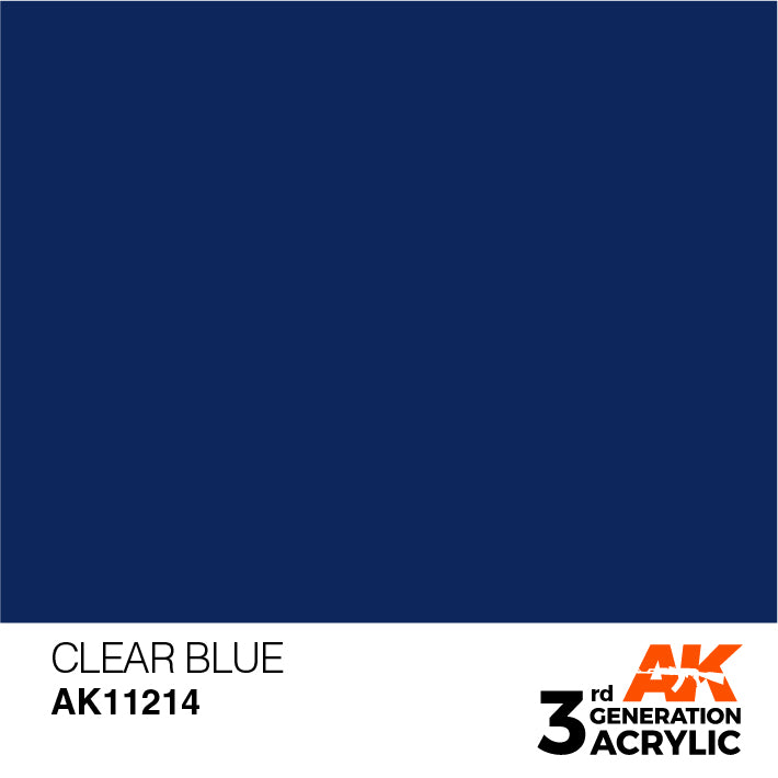 AK Interactive 3G Acrylic Clear Blue 17ml | 8435568304475