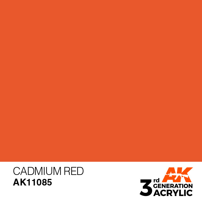 AK Interactive 3G Acrylic Cadmium Red 17ml | 8435568303188