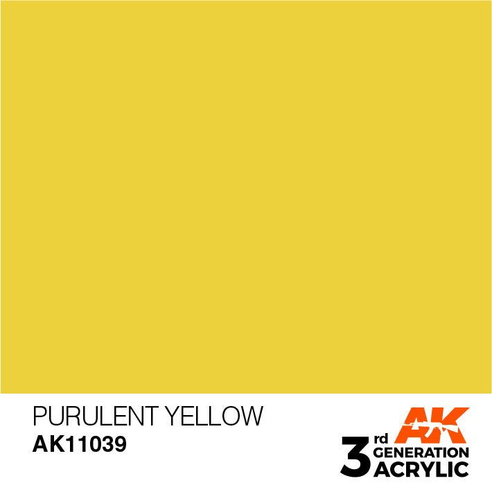 AK Interactive 3G Acrylic Purulent Yellow 17ml | 8435568302723