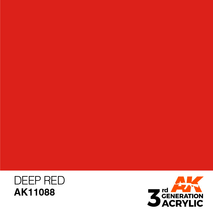 AK Interactive 3G Acrylic Deep Red 17ml | 8435568303218
