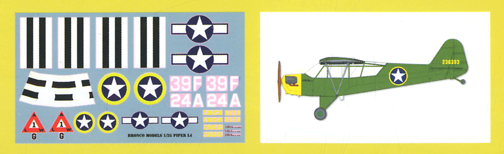 Bronco Models 1/35 US Piper Cub L-4(0-59) Grasshopper Aircraft | 4544032101718