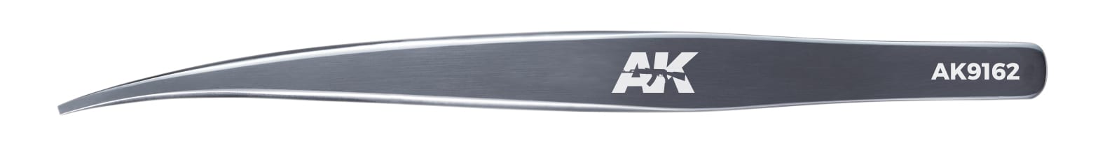 AK Interactive HG Angled Tweezers 02 Flat-End | 8435568307971