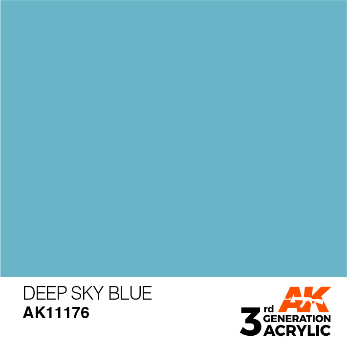 AK Interactive 3G Acrylic Deep Sky Blue 17ml | 8435568304093