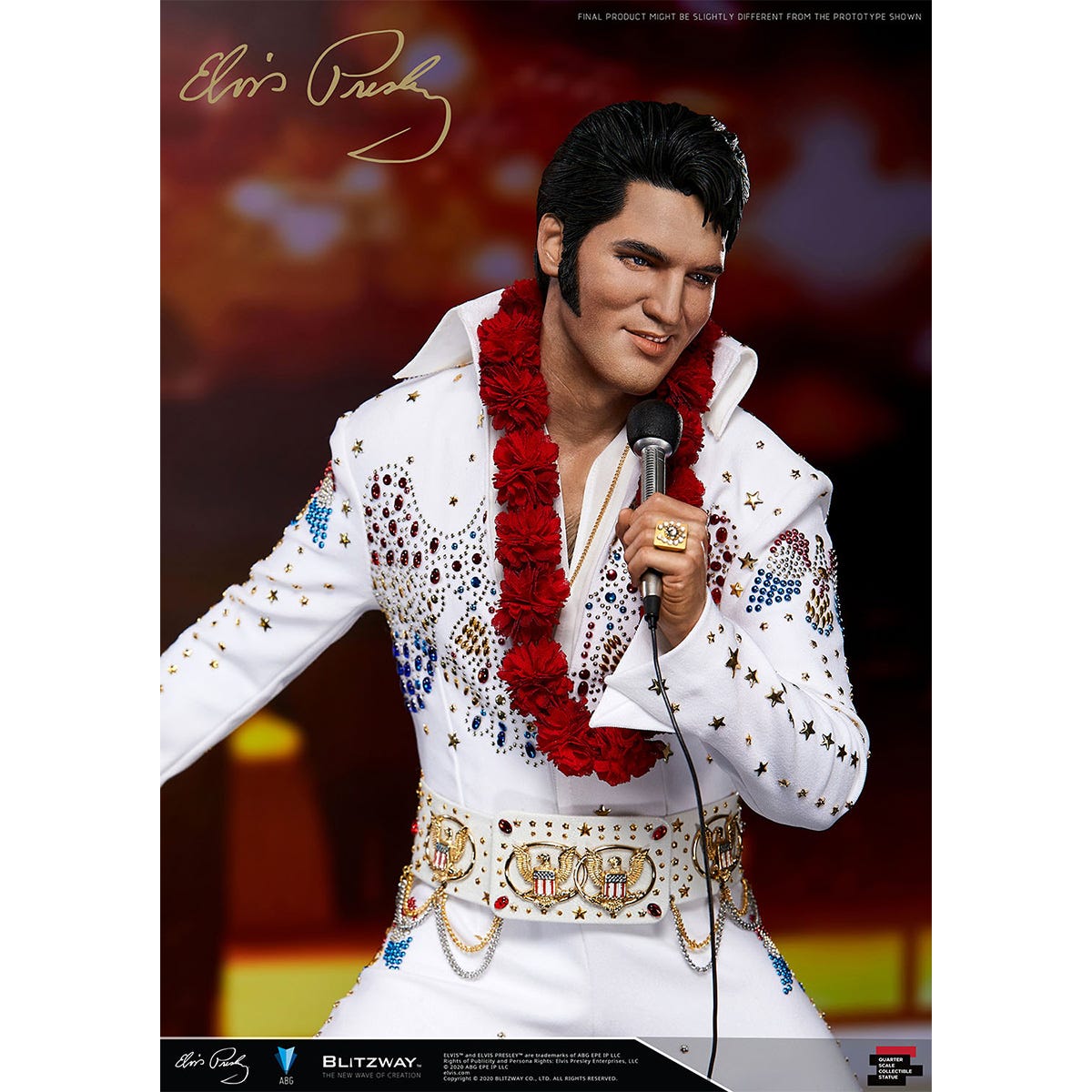 Blitzway 'Elvis Presley', 1/4th Superb Scale Statue | 8809321479395