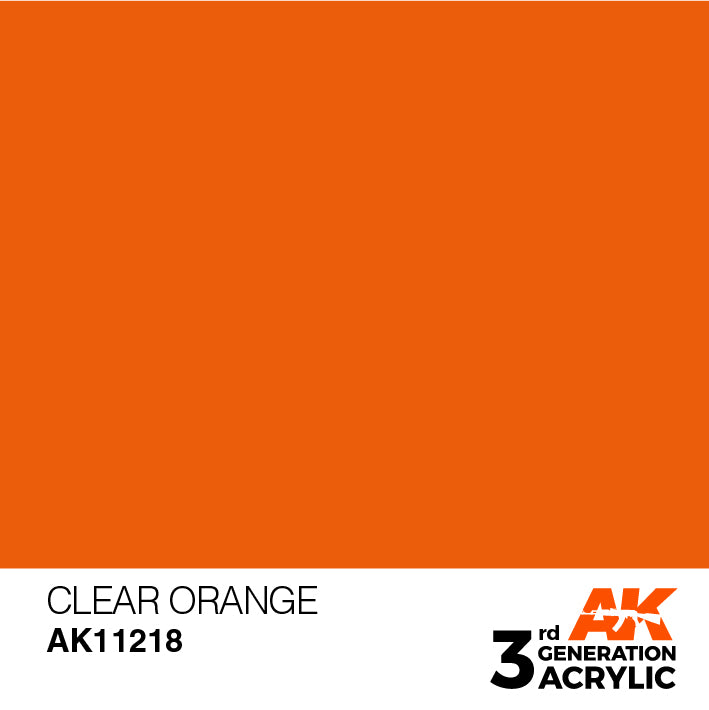 AK Interactive 3G Acrylic Clear Orange 17ml | 8435568304512