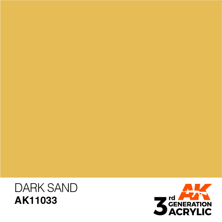 AK Interactive 3G Acrylic Dark Sand 17ml | 8435568302662