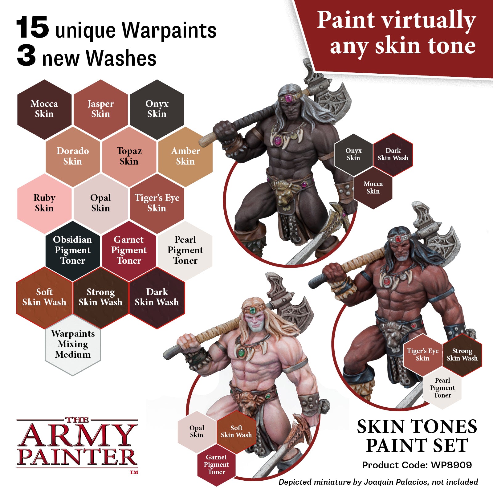Army Painter Skin Tones Paint Set | 5713799890909