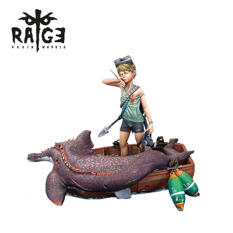 AK Interactive Shark Hunter Resin Figure Kit (90mm) | 8435568328709