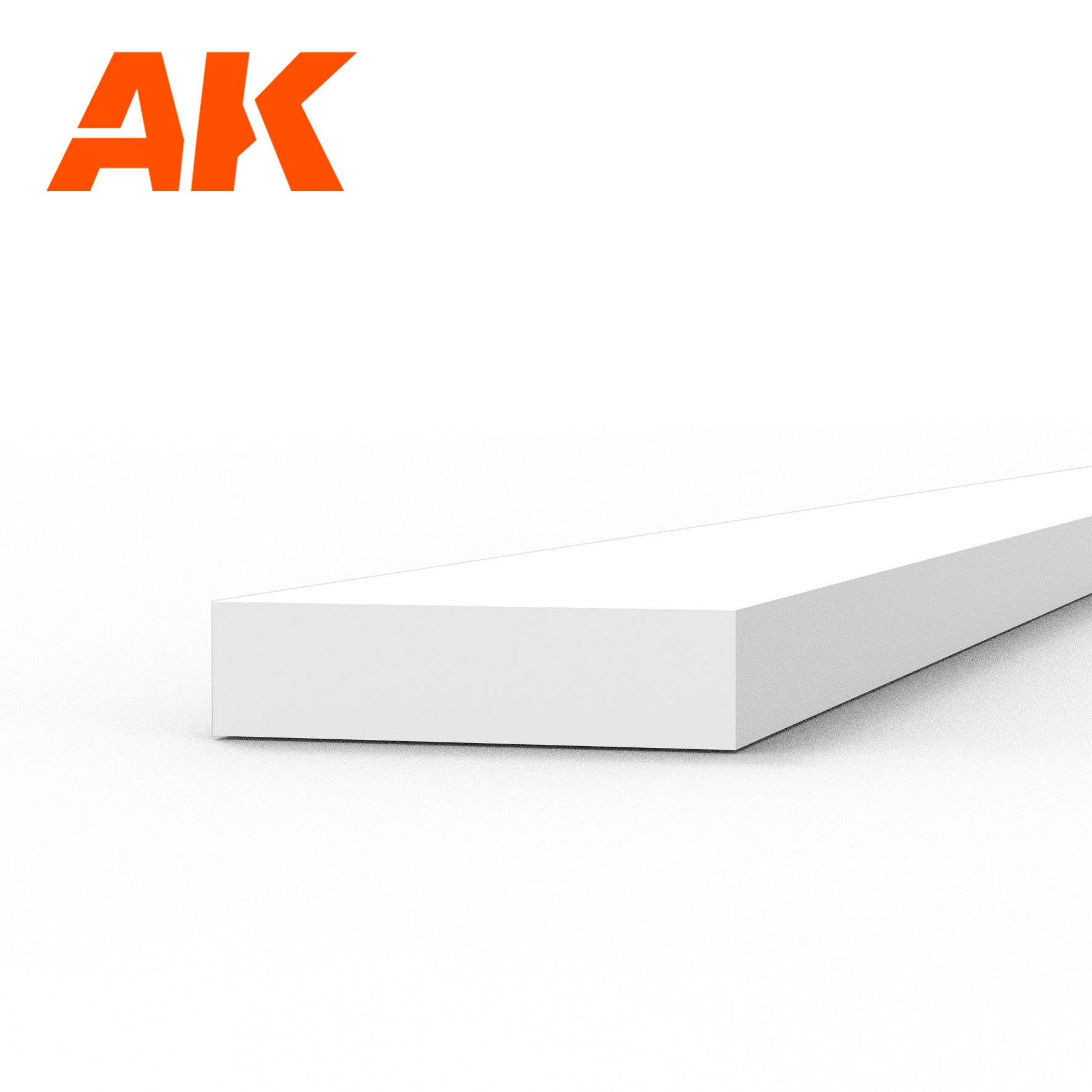 AK Interactive Styrene Strip - 1.00 x 4.00 x 350mm x 10 Units | 8435568313163