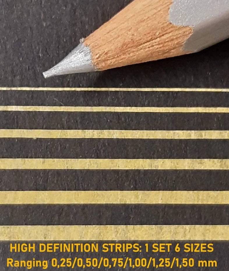 1ManArmy 1/35 High Definition Strips 6 Widths Airbrush Paint Masks | 714639355218