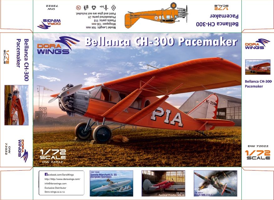 Dora Wings Bellanca CH-300 Pacemaker | 4820237050519