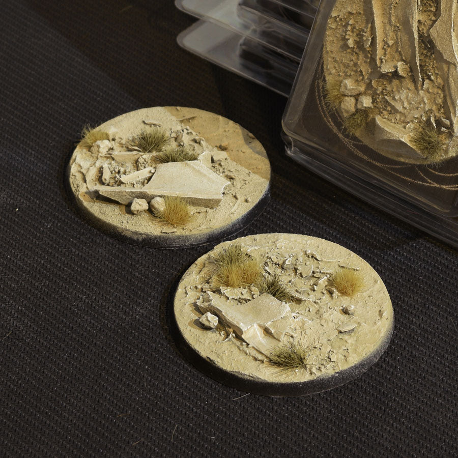 Gamers Grass Battle Ready Bases - Arid Steppe - Round 60mm (x2) | 738956788658