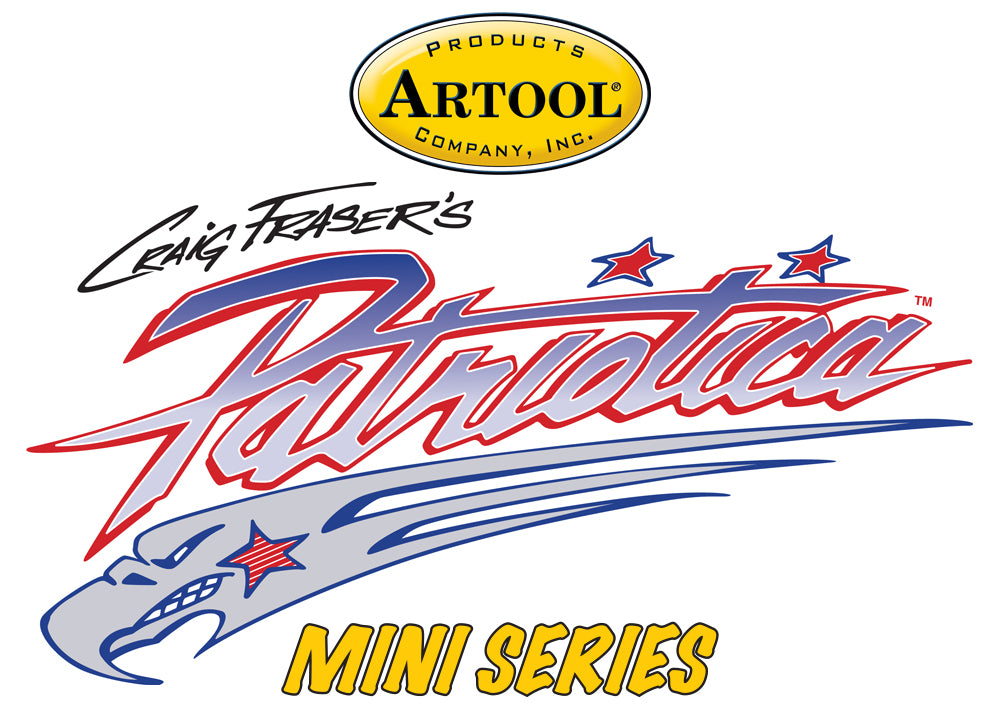 IWATA Artool Patriotica Mini Series Freehand Airbrush Template by Craig Fraser | 758240038368
