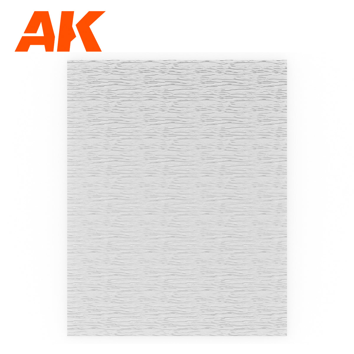 AK Interactive Textured Acrylic Sheet - Transparent Running Water - 245 x 195mm x 1 Unit | 8435568314047