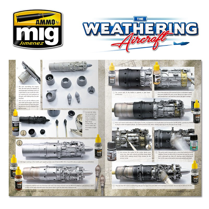 Ammo Mig The Weathering Aircraft Issue 03: Engines (English) | 8432074052036