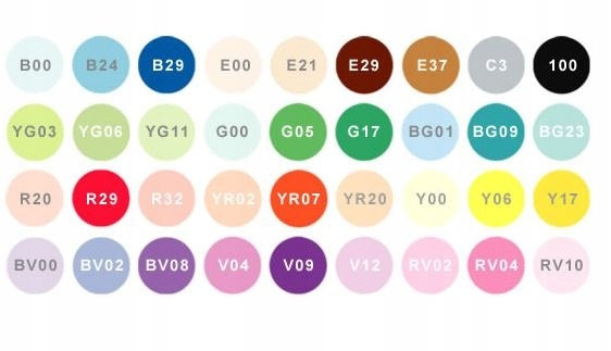 Copic Ciao Marker 36Pc Set A, 36A | 4511338008256