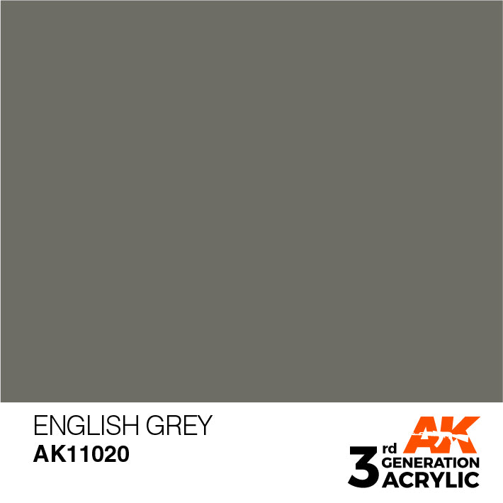 AK Interactive 3G Acrylic English Grey 17ml | 8435568302532