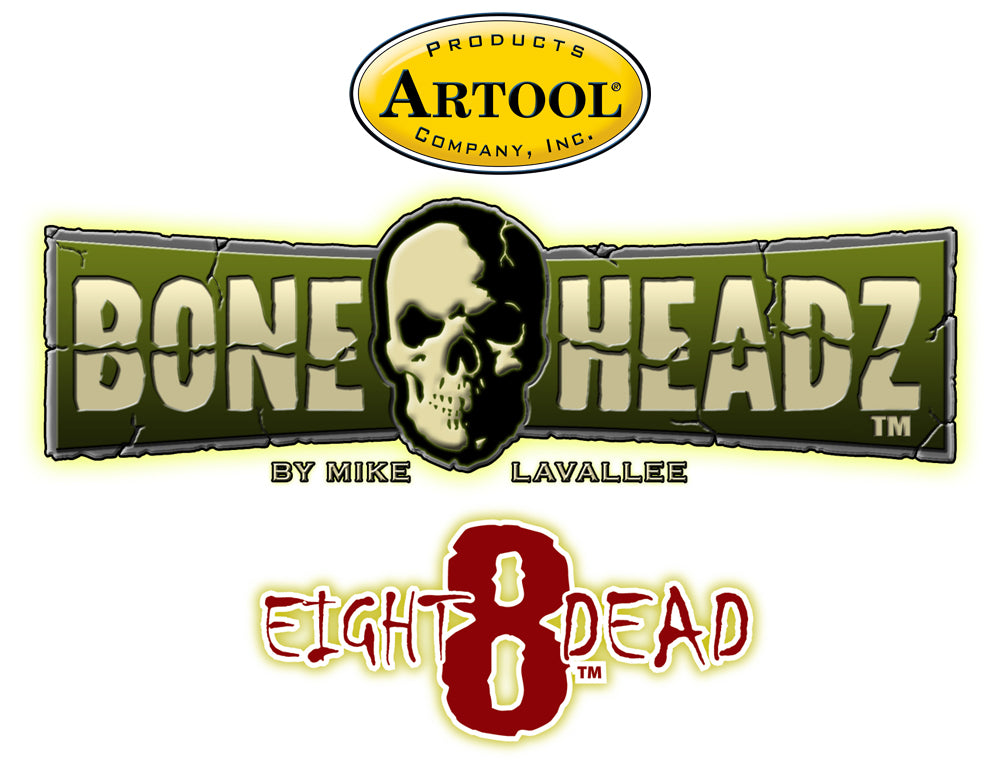 IWATA Artool Bone Headz Eight DeadFreehand Airbrush Template by Mike Lavallee | 758240003328