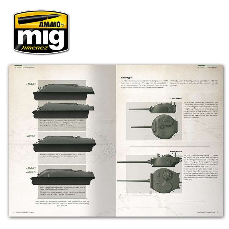Ammo Mig Sherman: The American Miracle - Camouflage Profile Guide (English) | 8432074060802