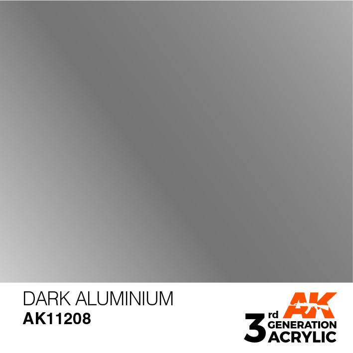 AK Interactive 3G Acrylic Dark Aluminium 17ml | 8435568304413