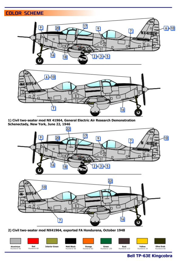 Dora Wings Bell TP-63E Kingcobra (Two seat) | 4820237050076