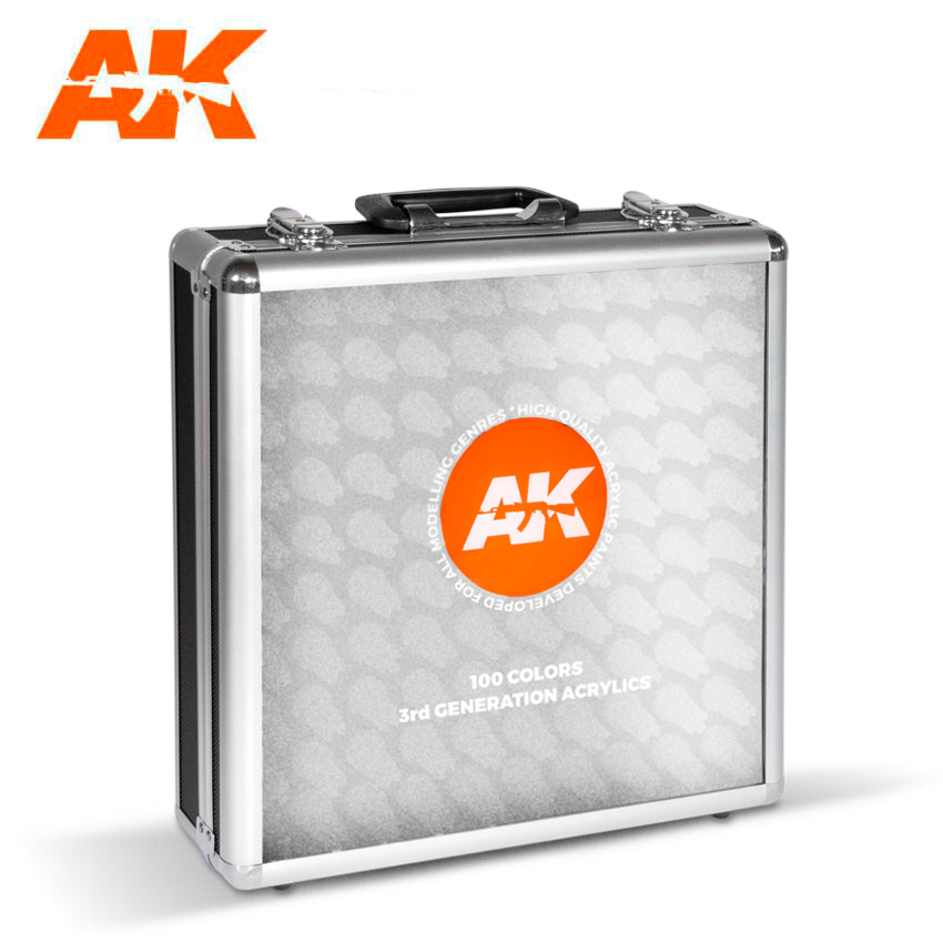 AK Interactive 3G Acrylics Briefcase - 100 Colors | 8435568308114