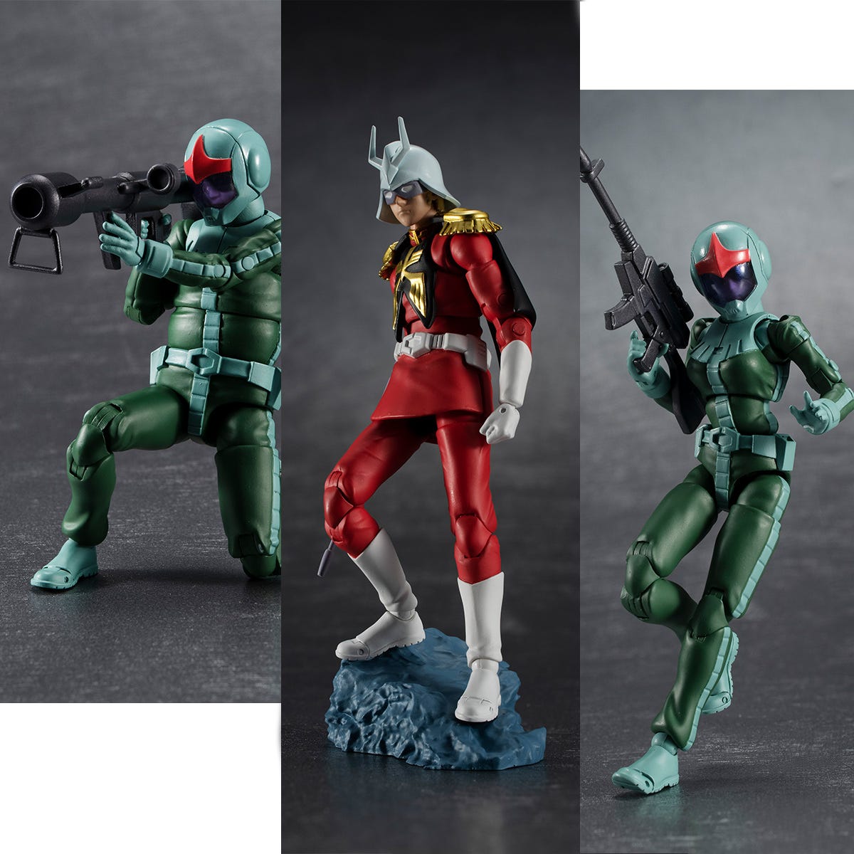 Megahouse G.M.G Principality of Zeon Army Solider 04-06 (Normal Suit Solider & Char Aznable) 'Gundam' | 4535123831768