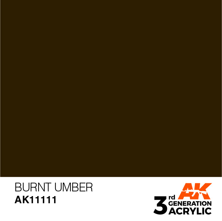 AK Interactive 3G Acrylic Burnt Umber 17ml | 8435568303447