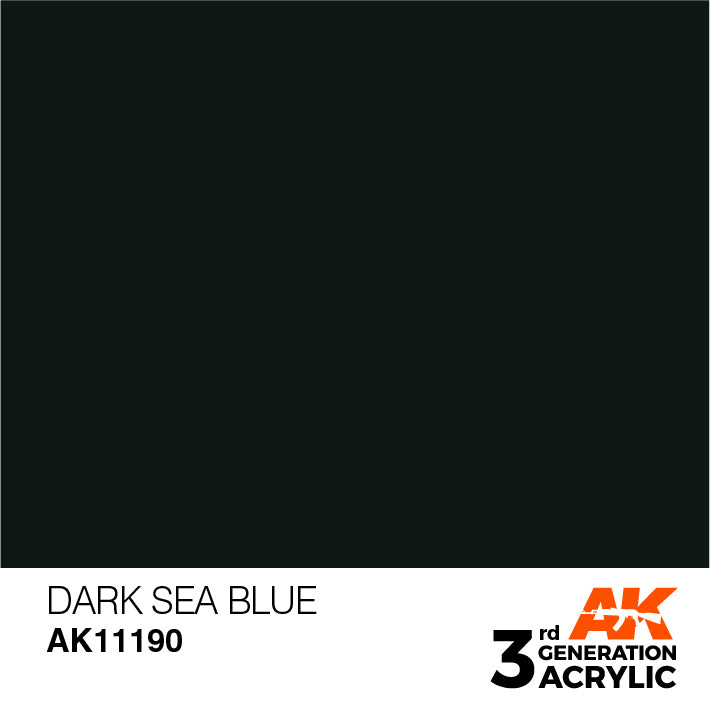 AK Interactive 3G Acrylic Dark Sea Blue 17ml | 8435568304239